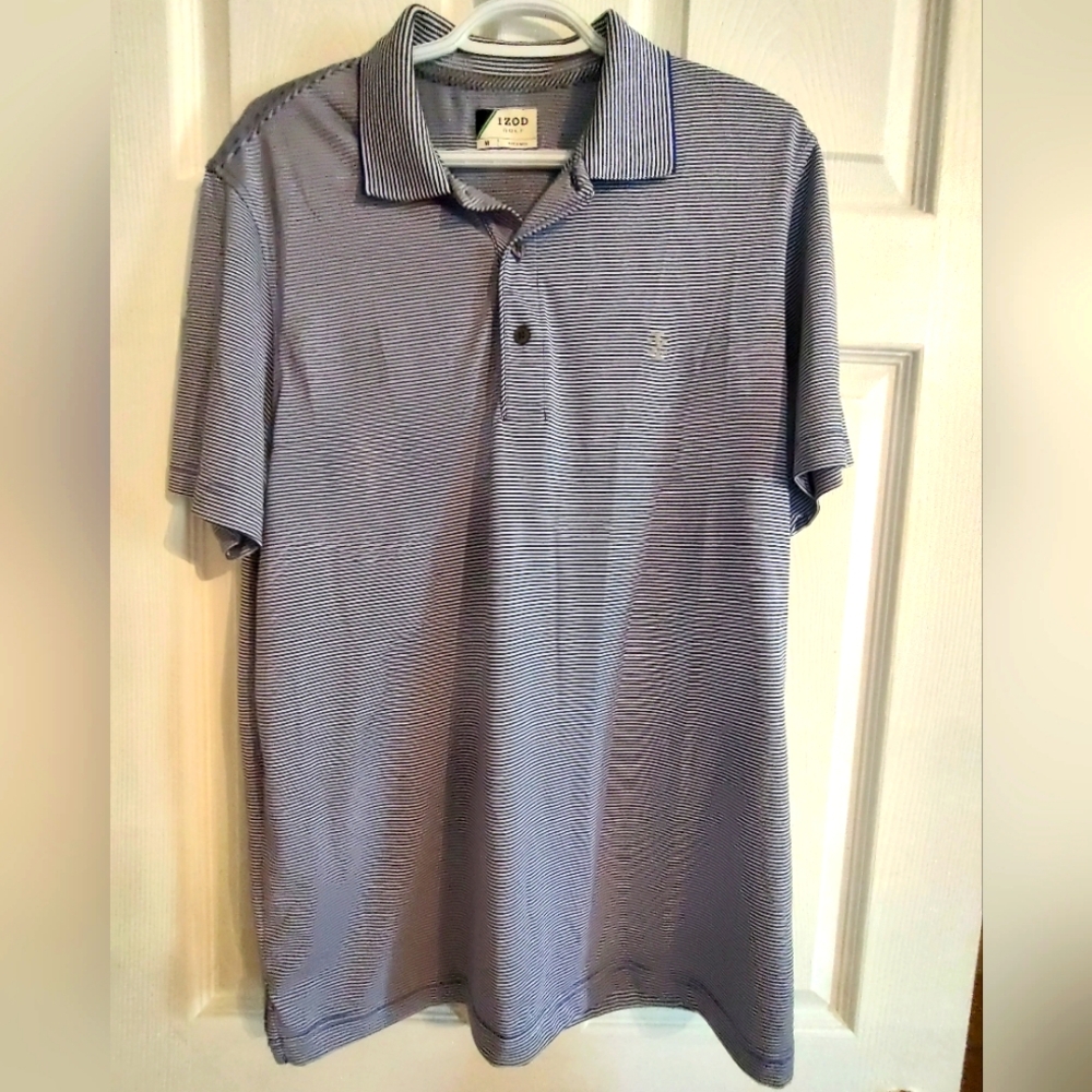 Izod Blue Polo Shirt Classic Style